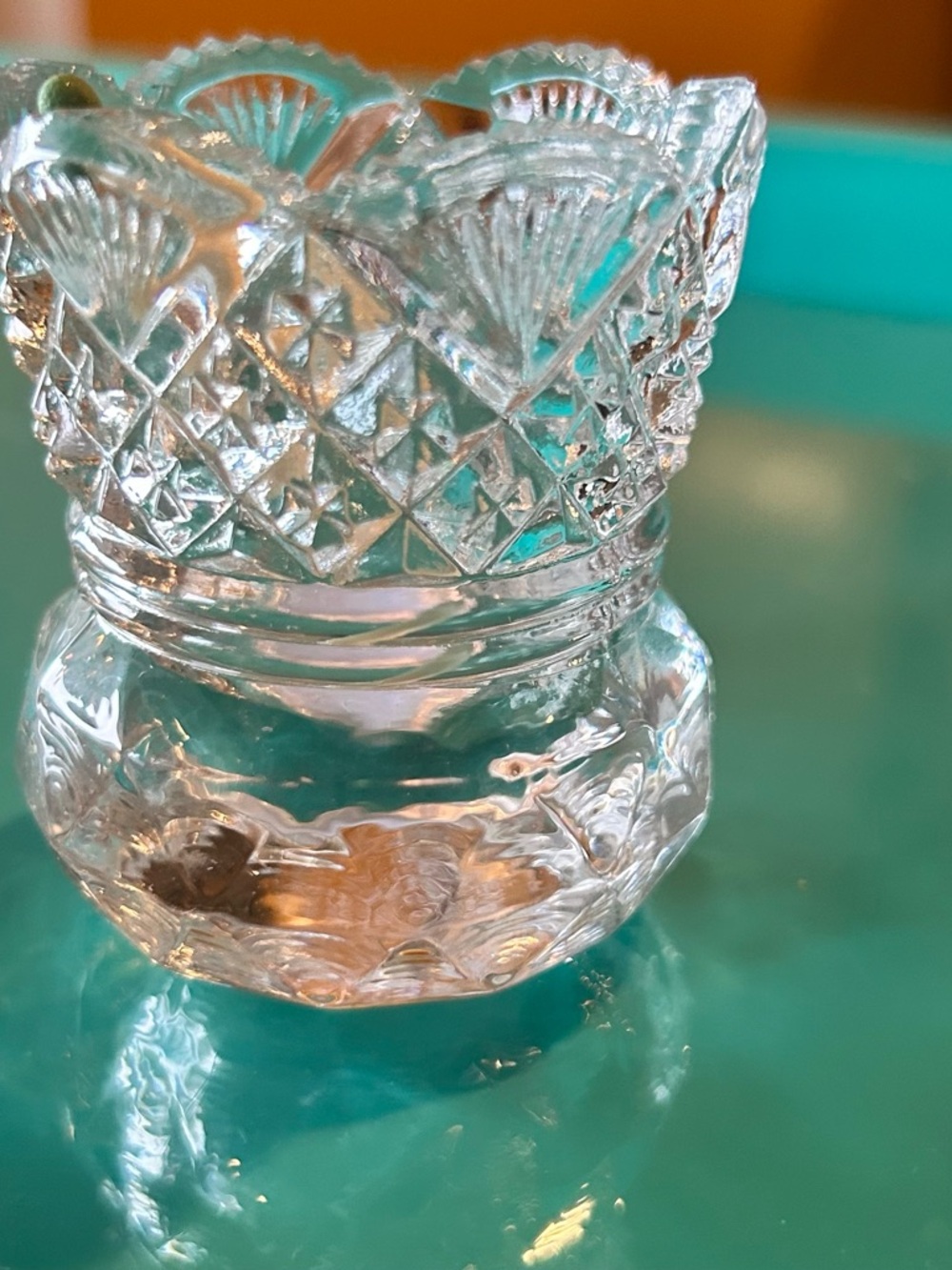 1912 EAPG  Westmoreland Toothpick Matches W Striker Holder Antique Pressed Glass